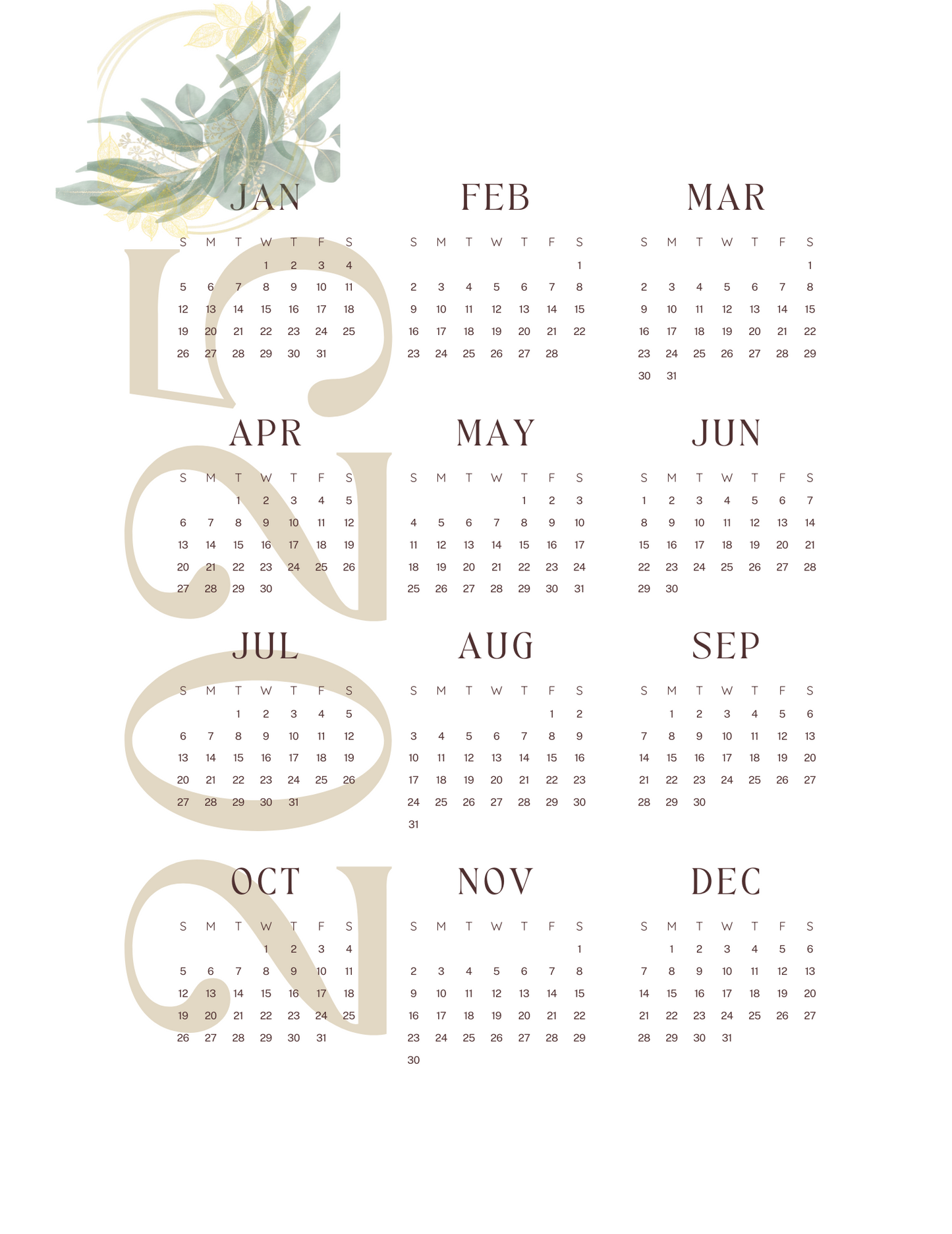 Gold Leaf Planner