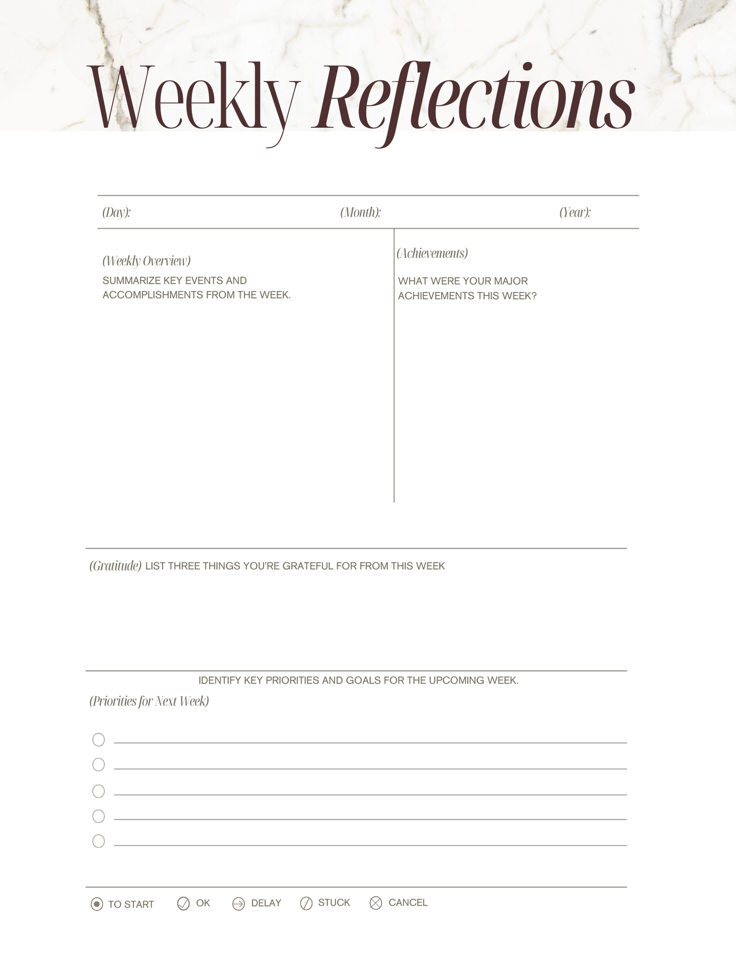 Gold Leaf Planner