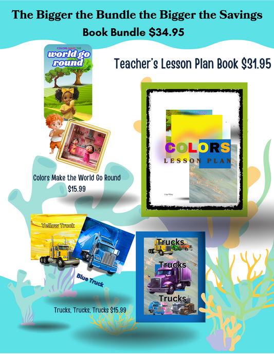 Colors Teacher Lesson Plan and Theme Book Bundle Package